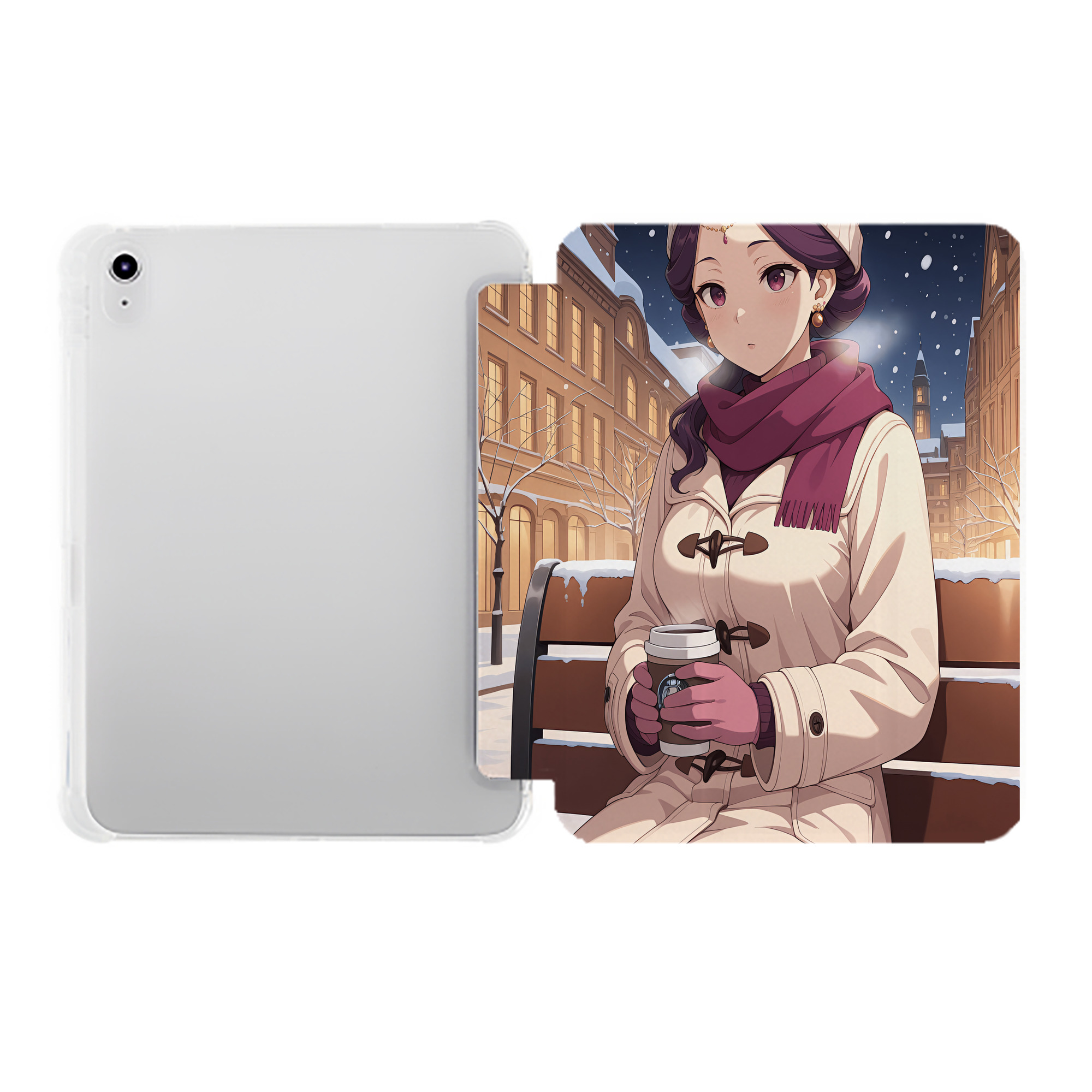 （画像用） 薬屋のひとりごと The Apothecary Diaries IPad ケース ペン収納付き 三つ折りスタンド PUレザー×シリコン 対応機種9.5/10.5/10.9インチ